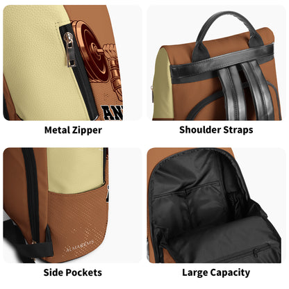 Et elle a soulevé lourdement pour toujours - Sac à dos en cuir personnalisé - BP_FN02