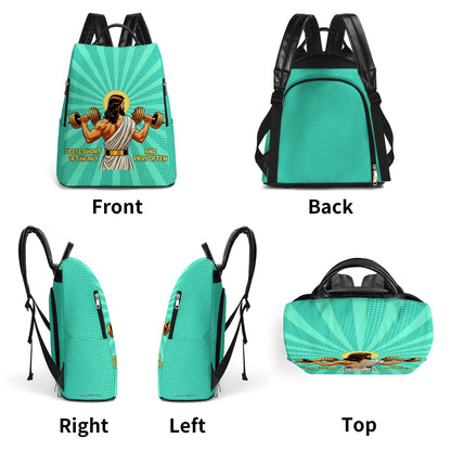 Life Is Short, Lift Heavy, And Pray Often - Personalized Custom Leather BackPack - BP_FN07