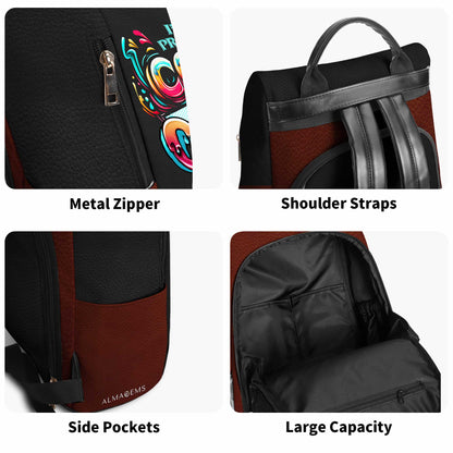 I'm Pretty Cool, But I Cry A Lot - Personalized Custom Leather BackPack - BP_FN15