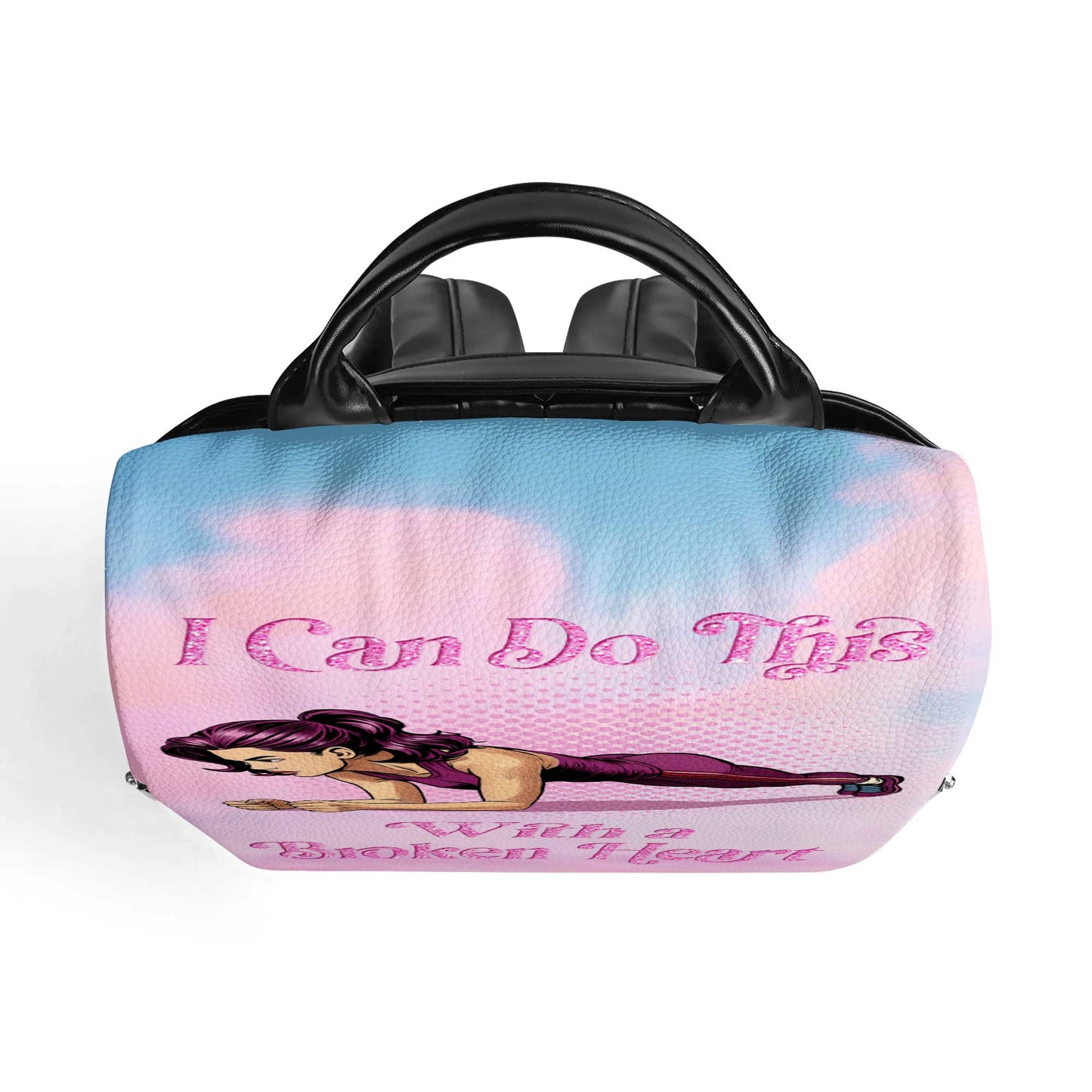 Je peux le faire avec un cœur brisé - Sac à dos en cuir personnalisé - BP_FN19