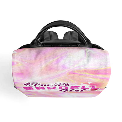 I'm A Barbell Girl - Personalized Custom Leather BackPack - BP_FN20