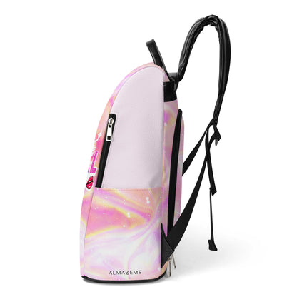 I'm A Barbell Girl - Personalized Custom Leather BackPack - BP_FN20