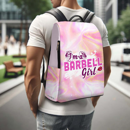 I'm A Barbell Girl - Personalized Custom Leather BackPack - BP_FN20