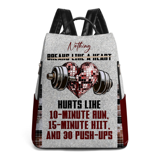Nothing Breaks Like A Heart - Personalized Custom Leather BackPack - BP_FN21