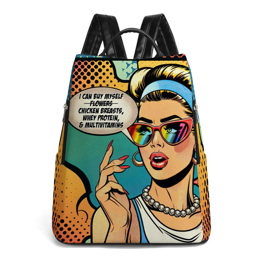 I Can Buy Myself... - Personalized Custom Leather BackPack - BP_FN22