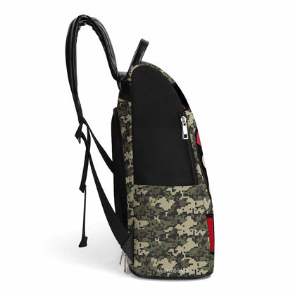 Never Mess A Girl Who Does Burpees For Fun - Personalized Custom Leather BackPack - BP_FN26