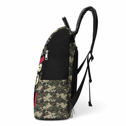 Never Mess A Girl Who Does Burpees For Fun - Personalized Custom Leather BackPack - BP_FN26