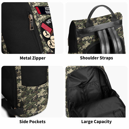 Never Mess A Girl Who Does Burpees For Fun - Personalized Custom Leather BackPack - BP_FN26