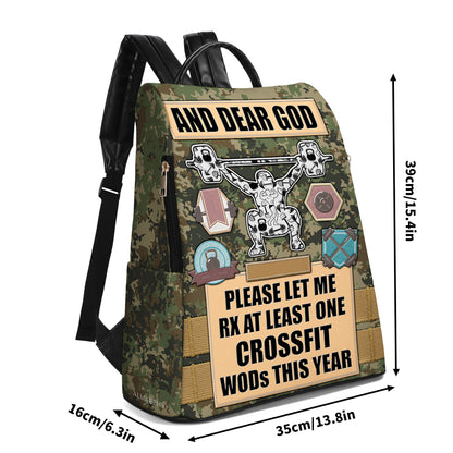 And Dear God - Personalized Custom Leather BackPack - BP_FN28