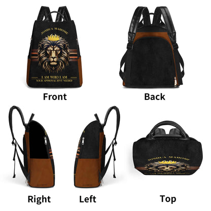 Je suis qui je suis - Sac à dos en cuir personnalisé - BP_K05