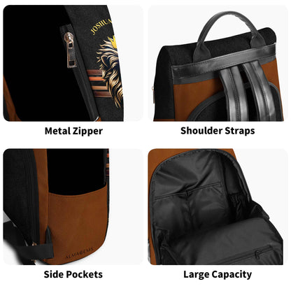 Je suis qui je suis - Sac à dos en cuir personnalisé - BP_K05