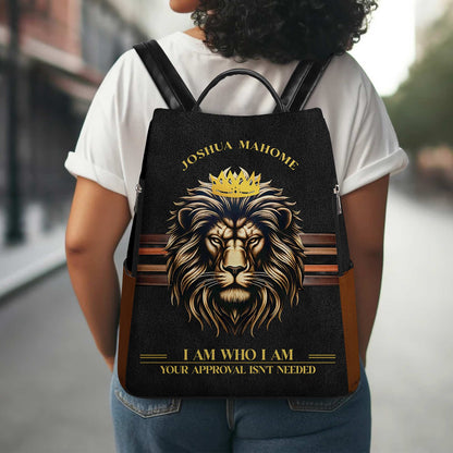 Je suis qui je suis - Sac à dos en cuir personnalisé - BP_K05