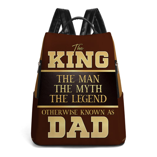 El hombre, el mito, la leyenda: mochila de cuero personalizada - BP_K07