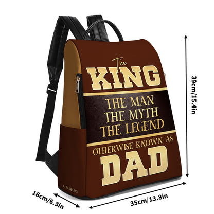 L'Homme, le Mythe, la Légende - Sac à dos en cuir personnalisé - BP_K07