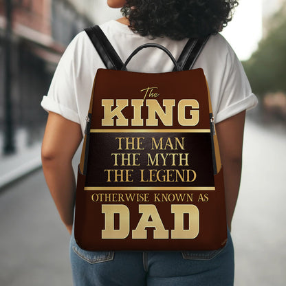 L'Homme, le Mythe, la Légende - Sac à dos en cuir personnalisé - BP_K07