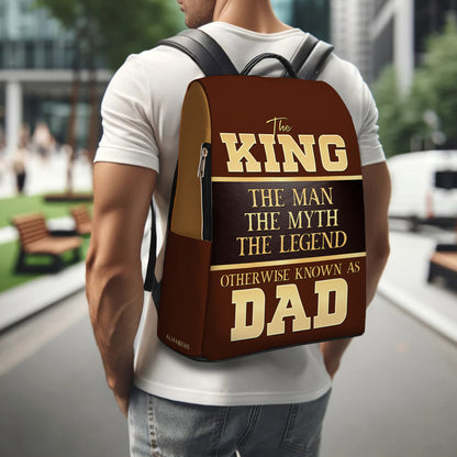 L'Homme, le Mythe, la Légende - Sac à dos en cuir personnalisé - BP_K07