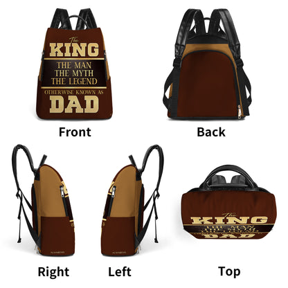 L'Homme, le Mythe, la Légende - Sac à dos en cuir personnalisé - BP_K07