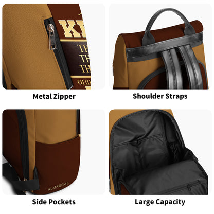 L'Homme, le Mythe, la Légende - Sac à dos en cuir personnalisé - BP_K07