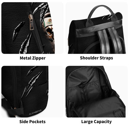 El Jefe - Personalized Custom Leather BackPack - BP_MX03