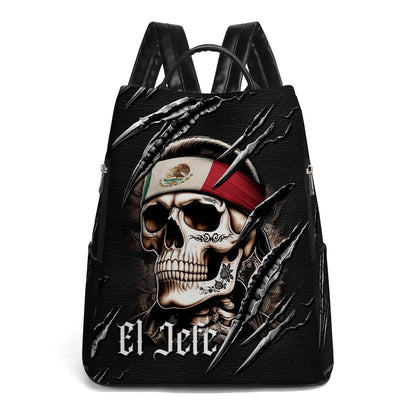 El Jefe - Personalized Custom Leather BackPack - BP_MX03