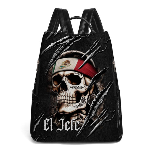 El Jefe - Personalized Custom Leather BackPack - BP_MX03