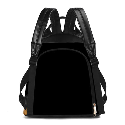 Paciente. Amable. Creativo - Personalized Custom Leather BackPack - BP_MX05