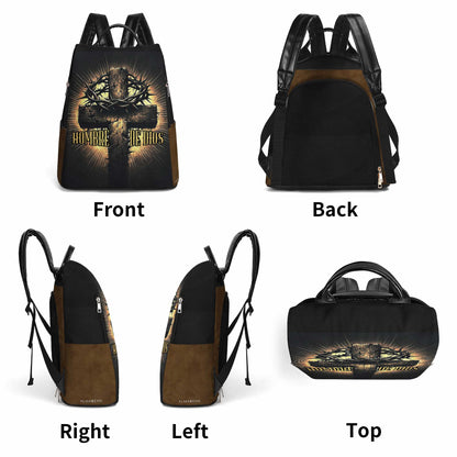 Hombre De Dios - Personalized Custom Leather BackPack - BP_MX06