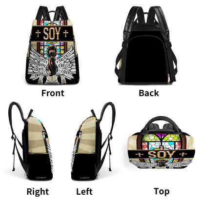 Soy - Personalized Custom Leather BackPack - BP_MX08