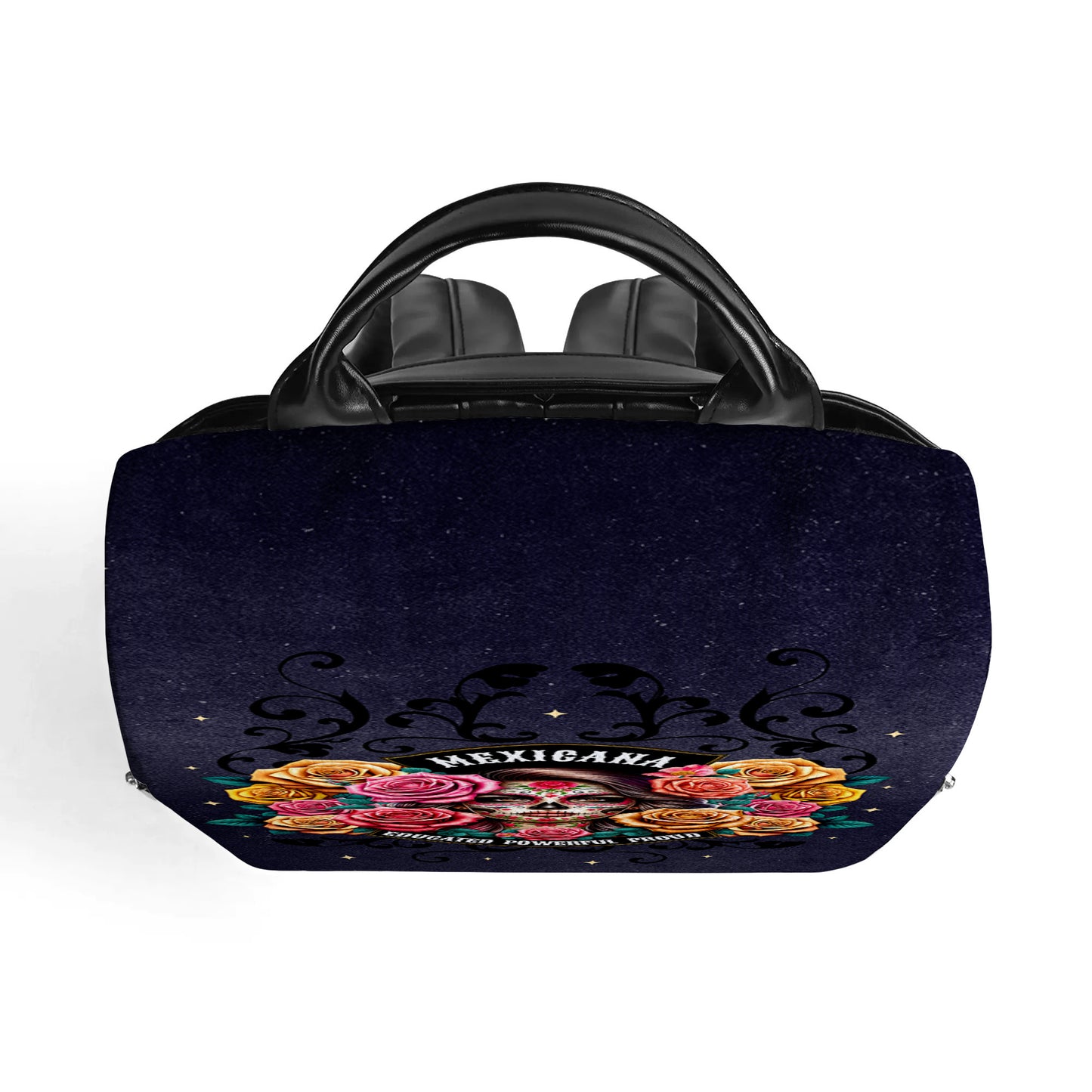 La niña y las rosas - Mochila de cuero personalizada - BP_MX28