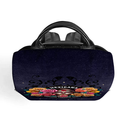 La niña y las rosas - Mochila de cuero personalizada - BP_MX28