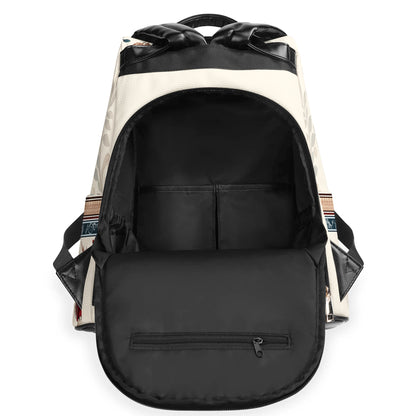 Arte floral - Mochila de cuero personalizada - BP_Q01