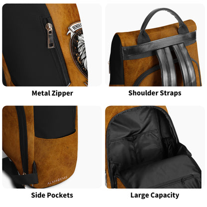 Bendecido por Dios - Personalized Custom Leather BackPack - BP_SP02