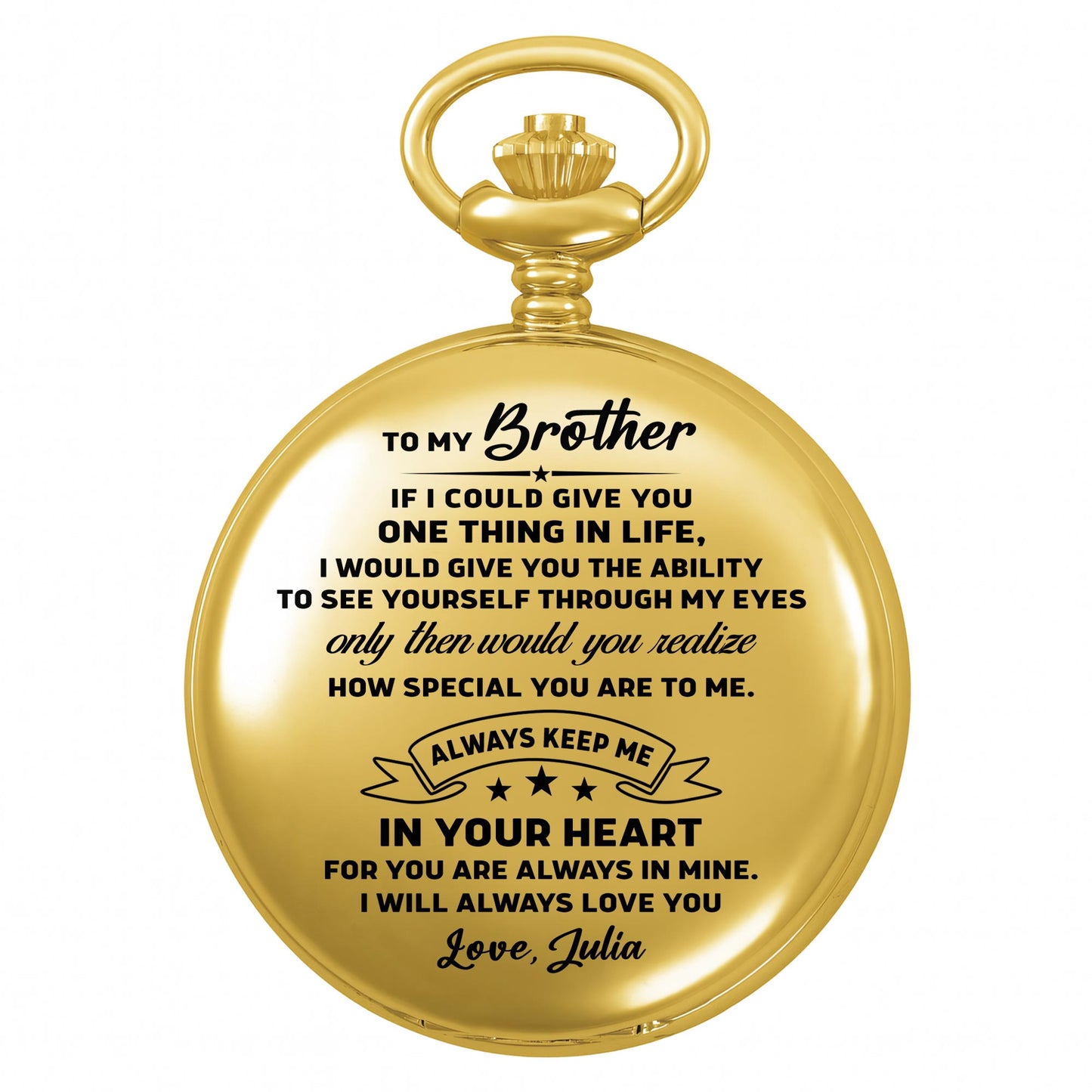 To My Brother, Always Keep Me In Your Heart, Watch