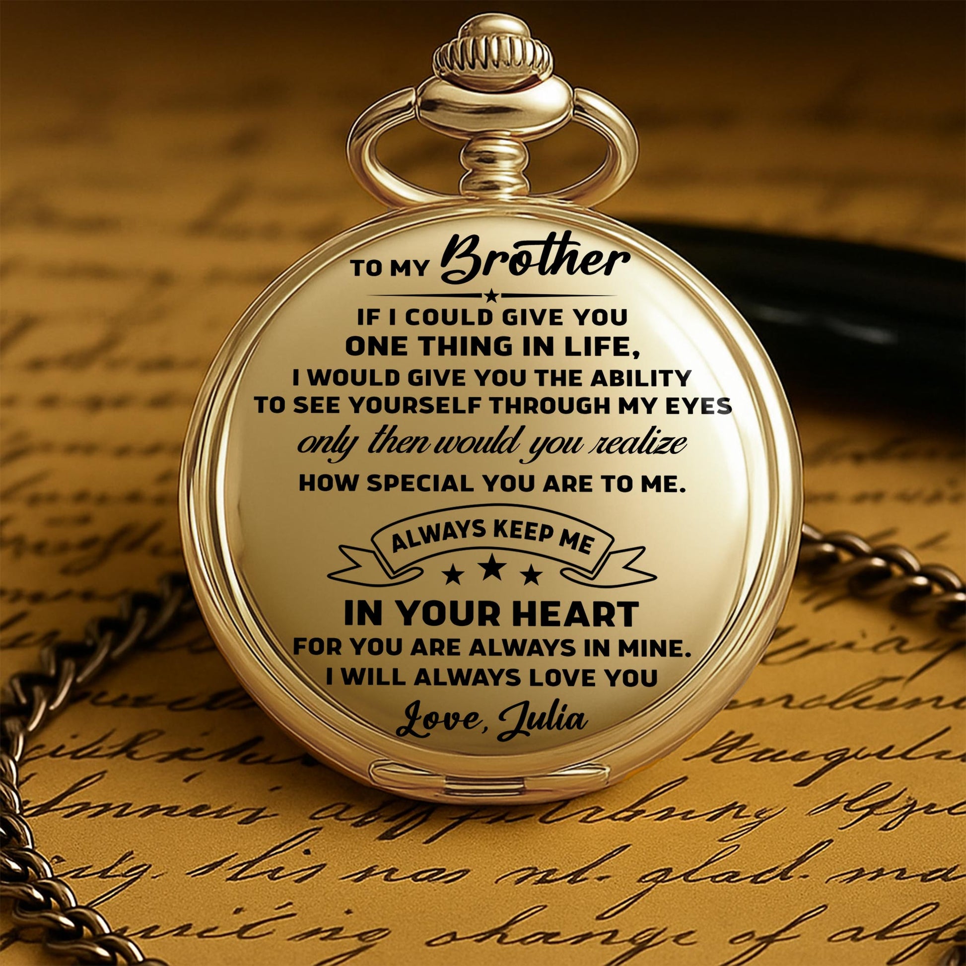 To My Brother, Always Keep Me In Your Heart, Watch