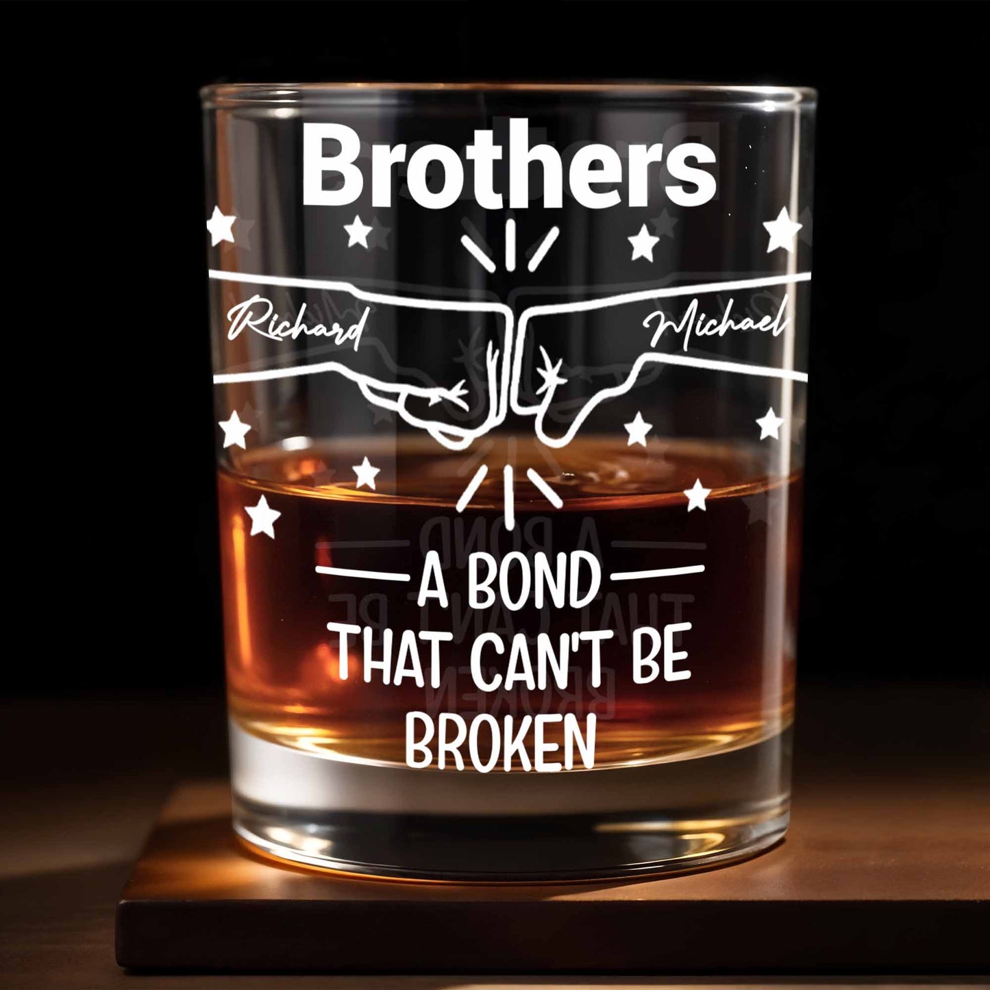 A Bond That Can't Be Broken, Stars And Handshake Design