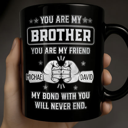 You Are My Brother, My Bond Will Never End Handshake Design