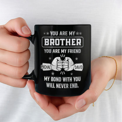You Are My Brother, My Bond Will Never End Handshake Design