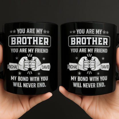 You Are My Brother, My Bond Will Never End Handshake Design