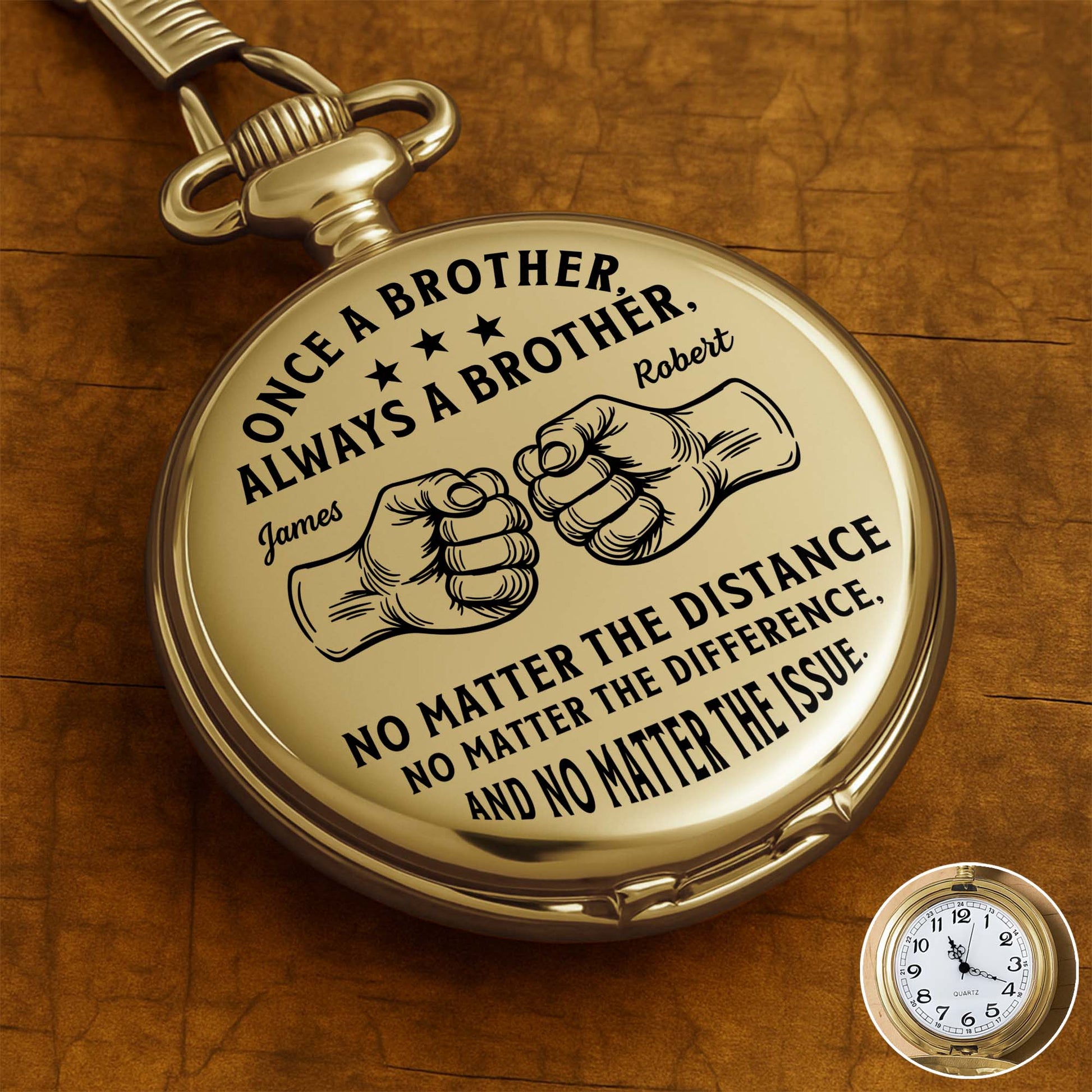 Once A Brother Always A Brother With Fist Bump Graphic