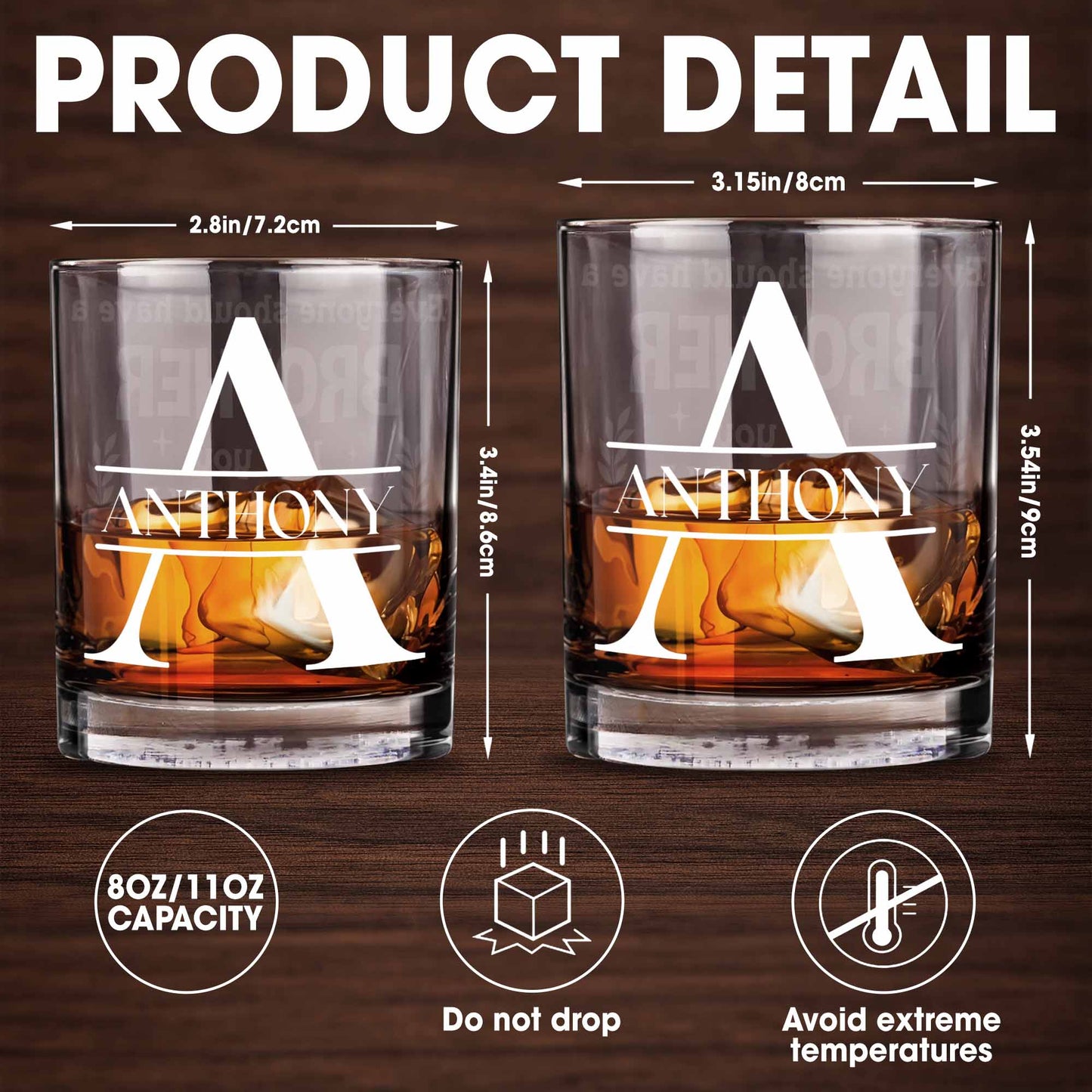 An Ageless Classic Gift Personalized Whiskey Glass