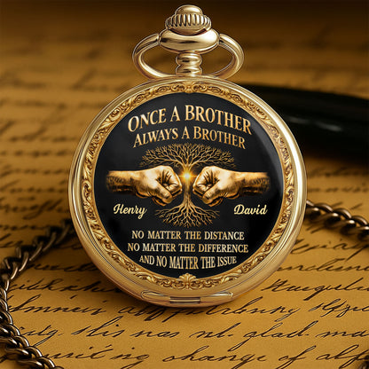 Once A Brother Always A Brother With Tree Of Life And Fist Bump