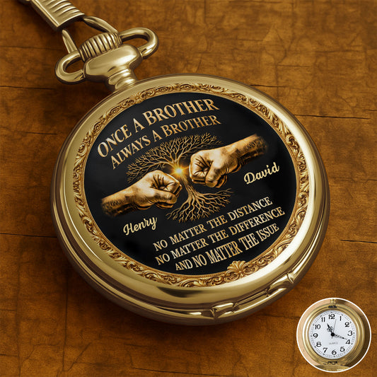 Once A Brother Always A Brother With Tree Of Life And Fist Bump