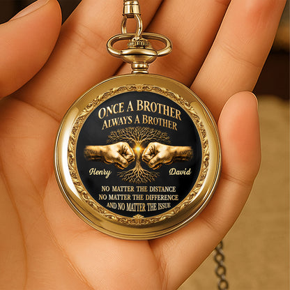 Once A Brother Always A Brother With Tree Of Life And Fist Bump