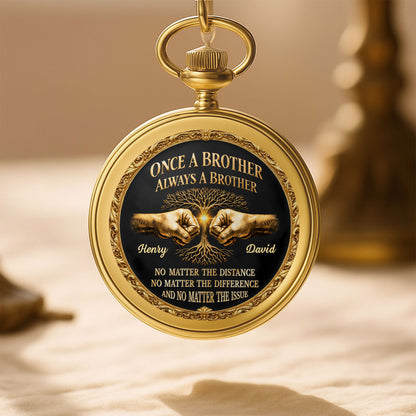 Once A Brother Always A Brother With Tree Of Life And Fist Bump