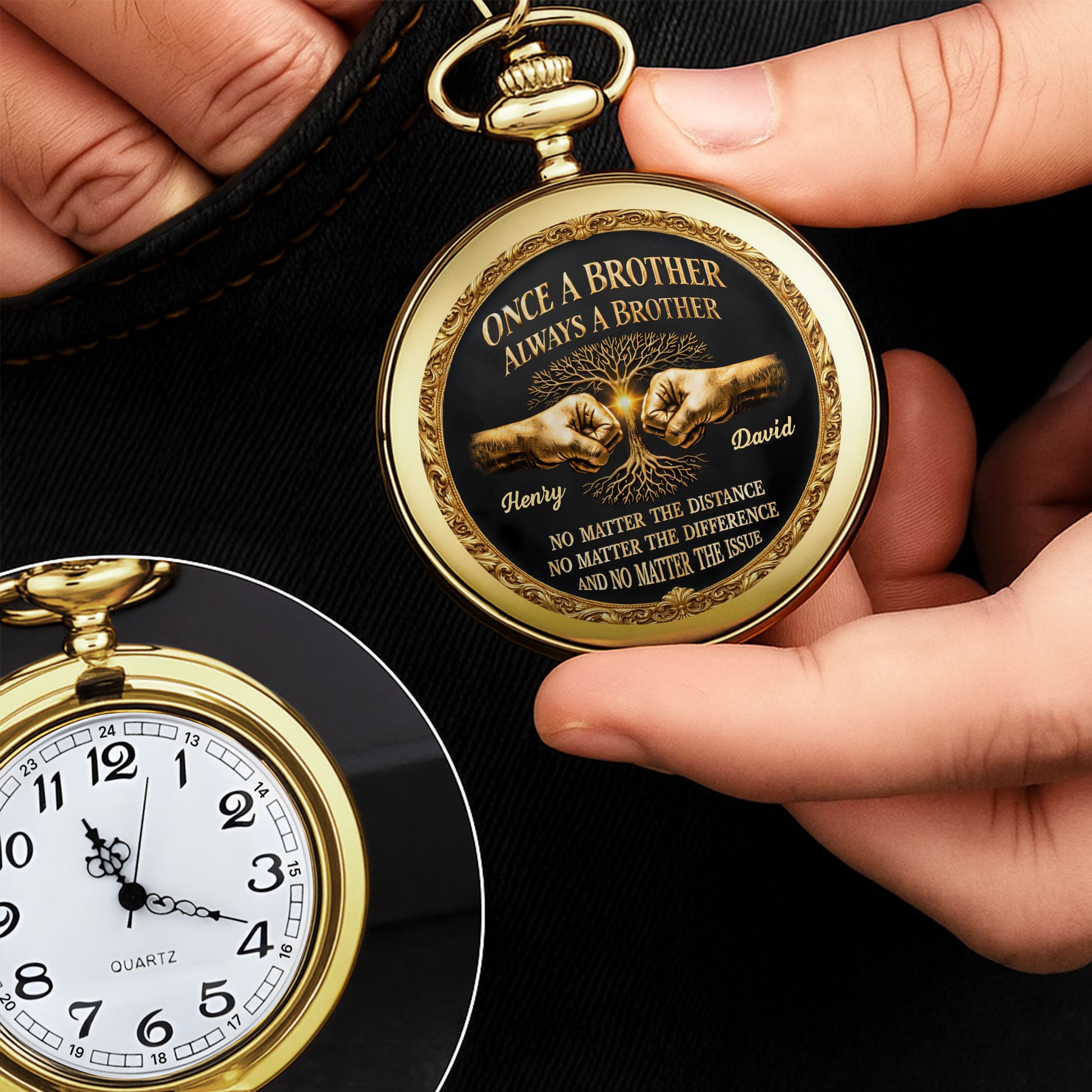 Once A Brother Always A Brother With Tree Of Life And Fist Bump