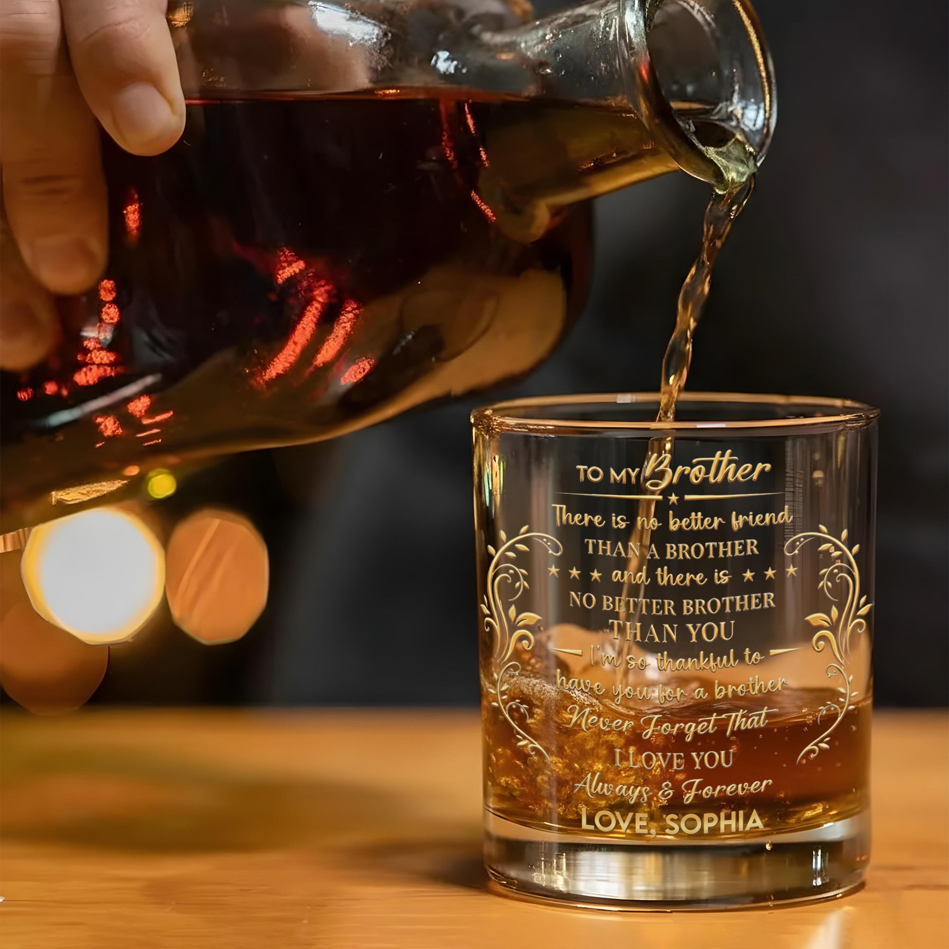 To My Brother No Better Friend Monogram Initial And Stars