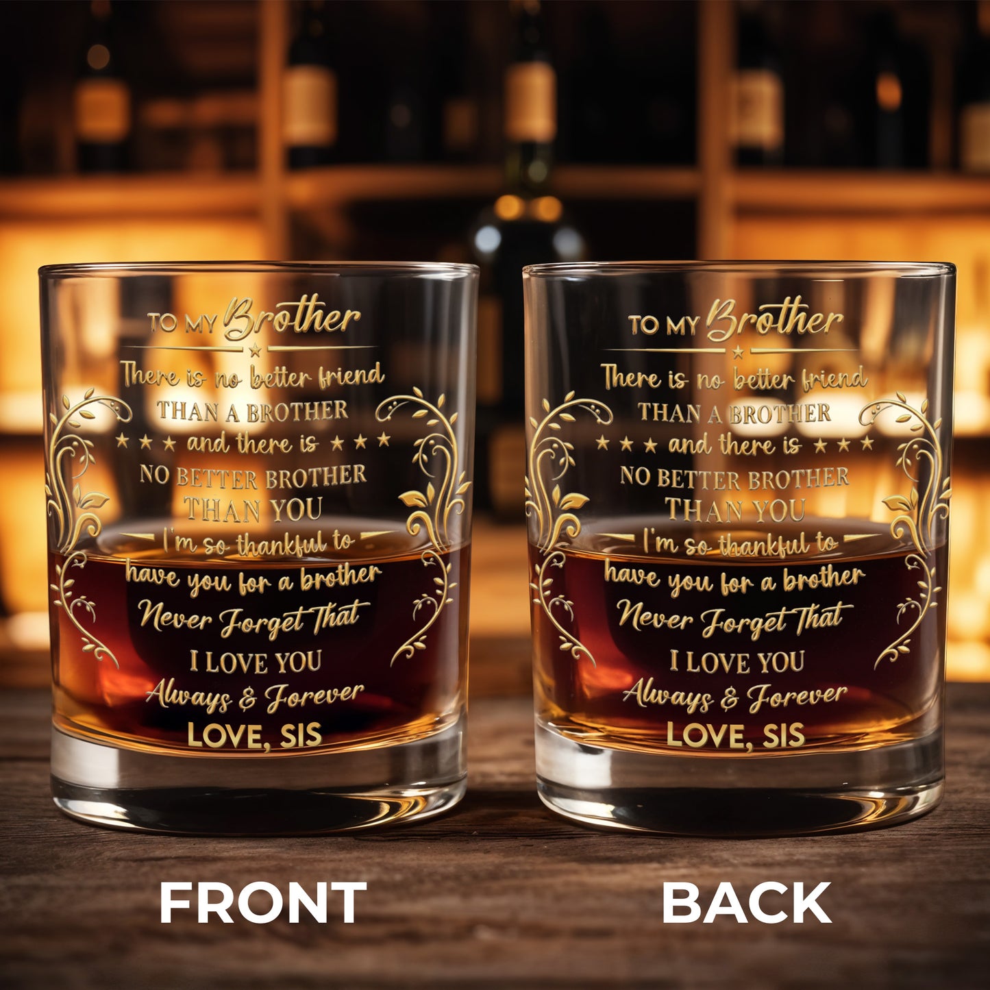 To My Brother No Better Friend Monogram Initial And Stars