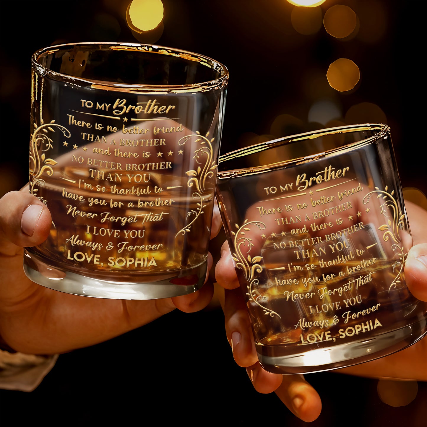 To My Brother No Better Friend Monogram Initial And Stars