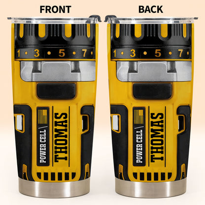 Perfect Gift For Handyman Featuring Tools And Drill Design - Personalized Custom Stainless Steel Tumbler 20oz 30oz - BRT010_TB
