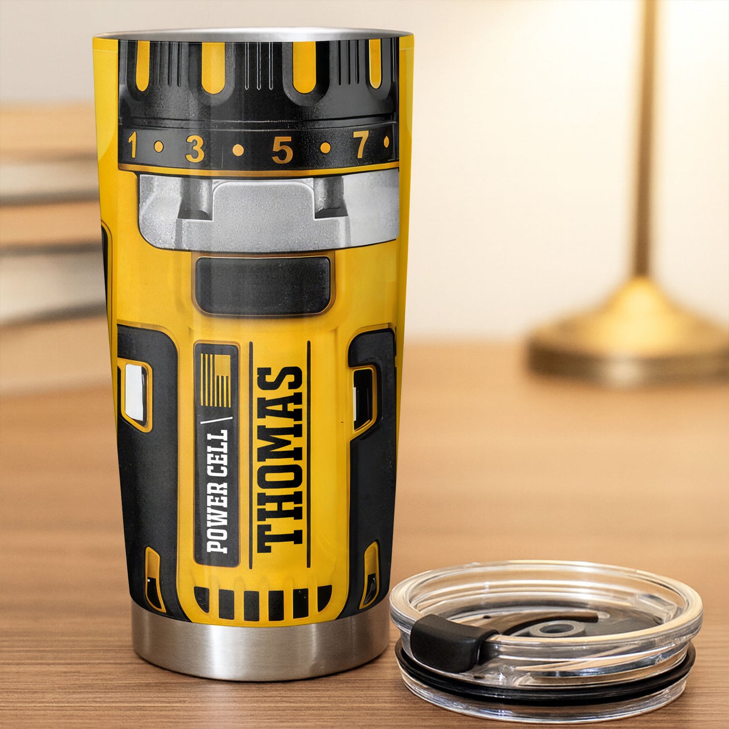 Perfect Gift For Handyman Featuring Tools And Drill Design - Personalized Custom Stainless Steel Tumbler 20oz 30oz - BRT010_TB